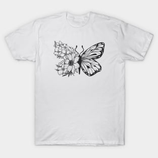 Floral Butterfly T-Shirt